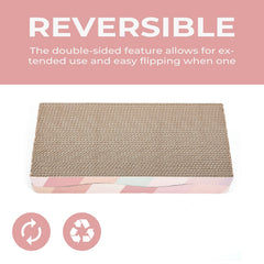 SIDAZON cat scratching pad eco cardboard emphasizes safe, environmentally friendly play.
