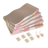 SIDAZON cat scratching pad front view highlights sturdy corrugated cardboard for durable scratching.