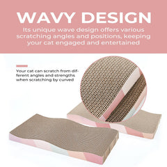 SIDAZON cat scratching pad reversible sides offers extended use and flexibility.