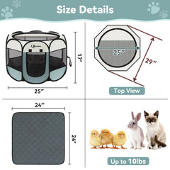 Siedihit dog playpen top mesh for ventilation and visibility.