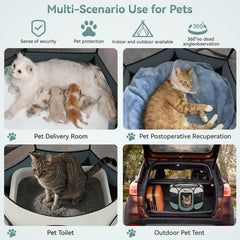 Siedihit playpen indoor-outdoor versatility for pets.