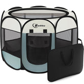 Siedihit playpen side-entry roll-up for quick access and setup