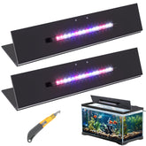 Sieral aquarium lid with polycarbonate canopy and LED light for clear viewing