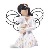 SIGUEJOR dog memorial angel figurine in white, a comforting keepsake for pet loss.