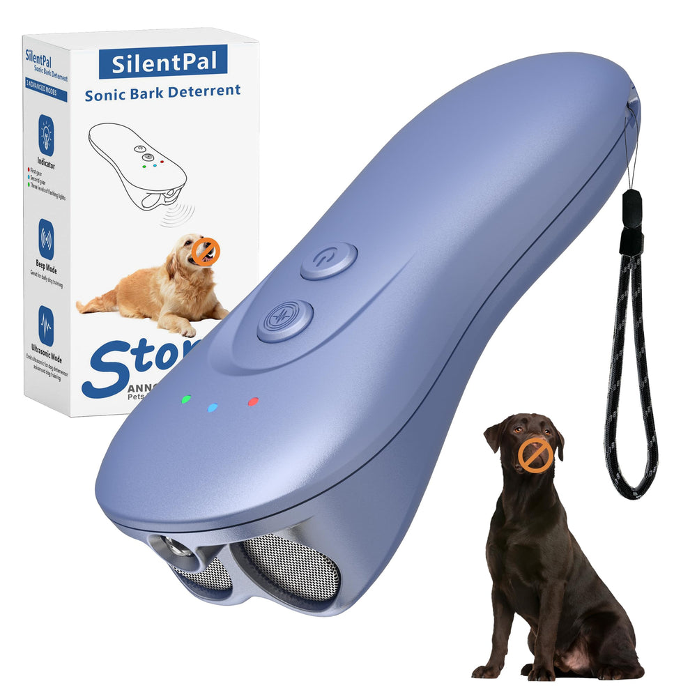 SilentPal bark deterrent device front view for calm training outdoors