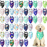 Silkfly floral dog bandana shown on a small dog for eye-catching photos.