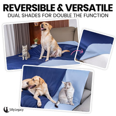 SILLY LEGACY bed cover reversible side view offers decor match and versatile protection