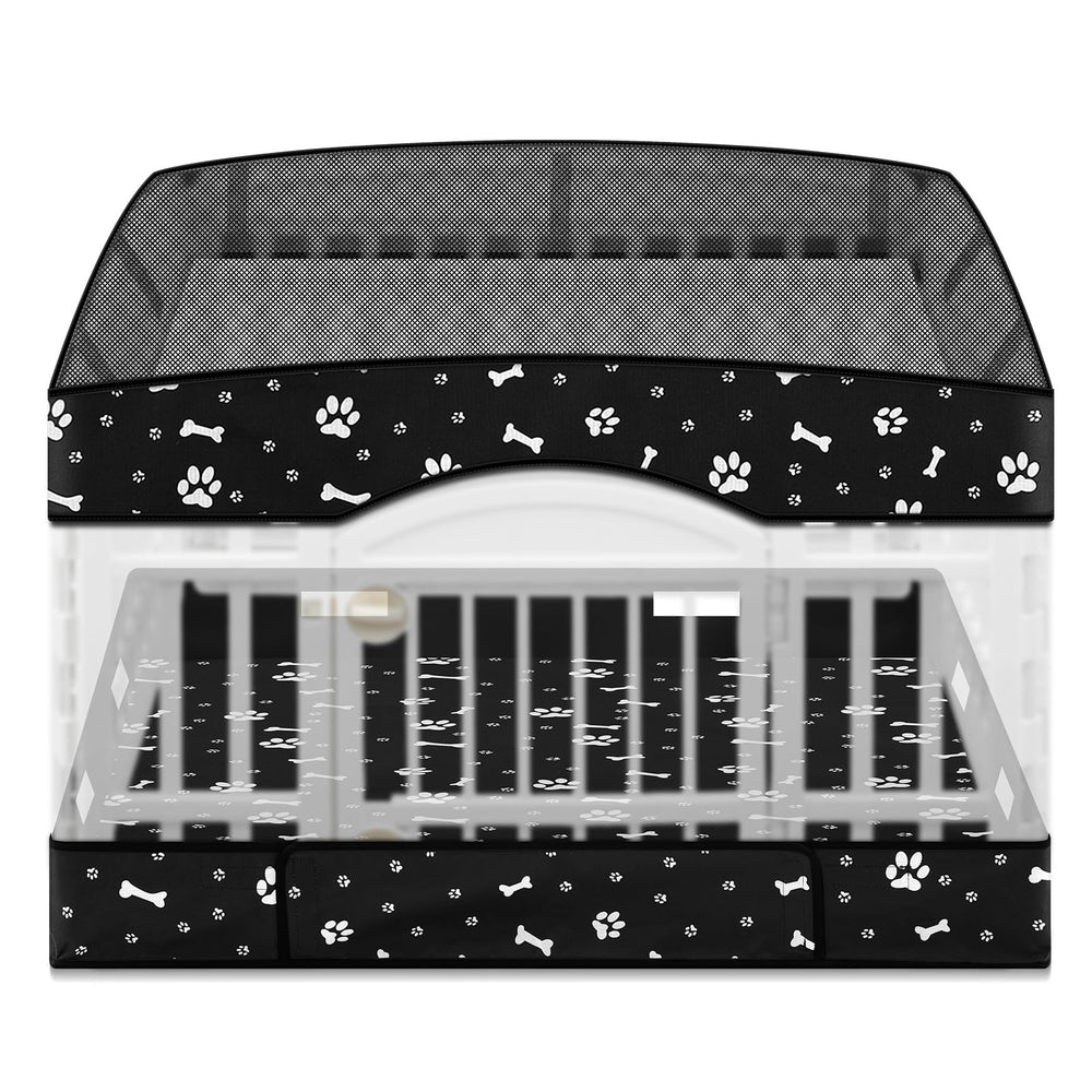 SilTriangle 2-pack playpen cover and bottom mat on a 36-inch four-panel pen, moisture protection.