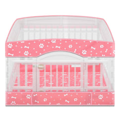 SilTriangle 2Pack dog playpen cover pink protects the play area from sun and dust