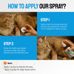 SILVER GRADE wound spray label closeup shows non-GMO formula.