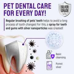 SILVER GRADE pet-mouthcare spray application supports easy dental routine