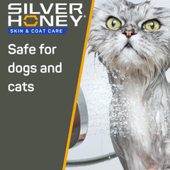 Silver Honey leave-in conditioner aids detangle and coat softness after brushing.