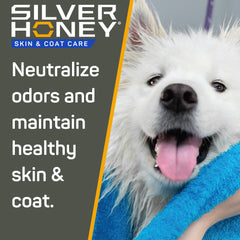 Silver Honey Nourish & Soothe ingredients label close-up showing Manuka honey and MicroSilver BG.