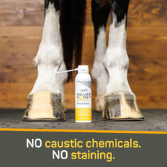 Silver Honey Rapid Hoof Care Foam packaging shown for everyday hoof care.