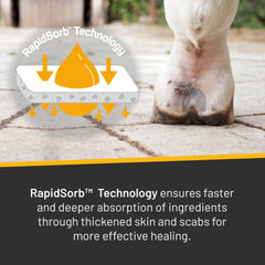 Silver Honey rapid relief micro-silver technology supports tough skin areas.