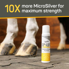 Silver Honey Rapid Wound Repair aerosol application shows mess-free coverage.