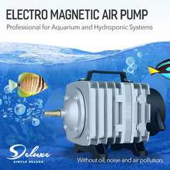 Simple Deluxe air pump side view highlighting durable aluminum body