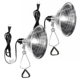 Simple Deluxe clamp light with eight-and-a-half inch reflector for precise room lighting.