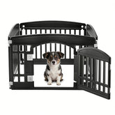 Simple Deluxe dog playpen in a 4-panel setup for puppies indoors