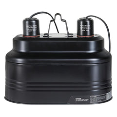 Simple Deluxe dual dome reptile light fixture for terrariums with versatile lighting options.