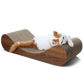 Simple Deluxe horizontal cat scratcher pad offers broad surface for scratching and lounging, protecting furniture.