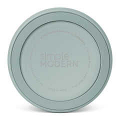 Simple Modern Bentley Bowl Sea Glass Sage side profile with anti-slip bottom