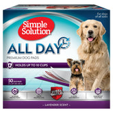 Simple Solution All Day Pads with lavender scent for indoor potty training and odor control.