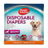 Simple Solution female dog diaper with secure 18-27 inch waist for a snug fit