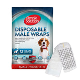 Simple Solution disposable male wrap on the 12-19 inch waist protects floors during travel.