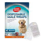 Simple Solution male wrap on a dog's waist closeup for protection