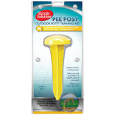 Simple Solution Pee Post yard stake marks a designated potty area to simplify training.