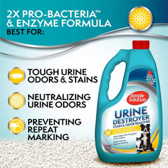 Enzymatic action breaking down tough stains for Carpet and Upholstery.