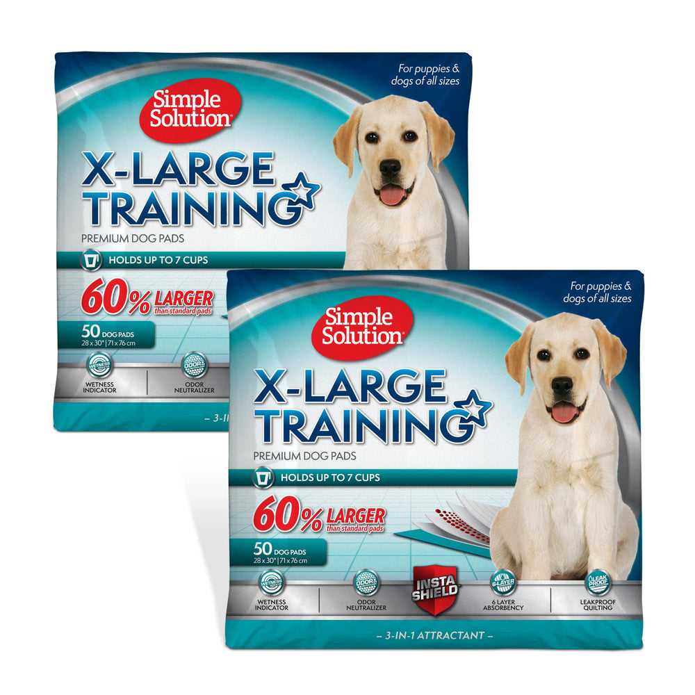 Simple Solution XL puppy pad top sheet keeps floors clean during housebreaking