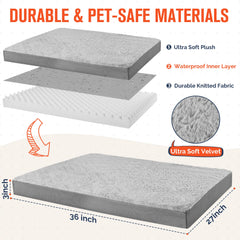 Simple Trending orthopedic bed features a machine-washable cover for quick refreshes.