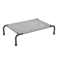 Simple Trending raised dog bed side view showing elevated frame for easy access and airflow