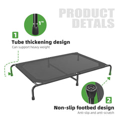 Simple Trending raised dog bed XL outdoor-use image illustrates indoor/outdoor versatility
