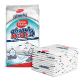Simple Solution Abzorbitall towels showcase large 12x17 inch size for fast pet mess cleanup.