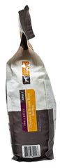 SIMPLY NOURISH small breed dog food bag label close-up highlighting chicken and brown rice ingredients