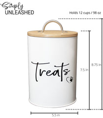 Bamboo lid close-up showing easy open design for Simply Unleashed canister