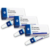 GÜLLÜOĞLU Pet Eye Cream 3-pack front view for gentle eye-area care