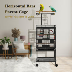 Sinopet play-top bird cage demonstrates interactive top for curious birds