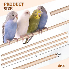 Sintuff natural wood perch close-up showing smooth texture and comfortable grip