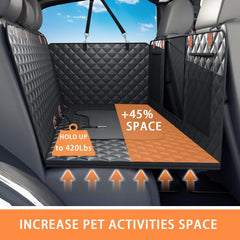 Sixheels dog seat extension backseat space during travel
