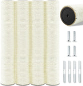 SIYIPURR 4-pack sisal posts for 15.7 inch cat trees, durable replacement.