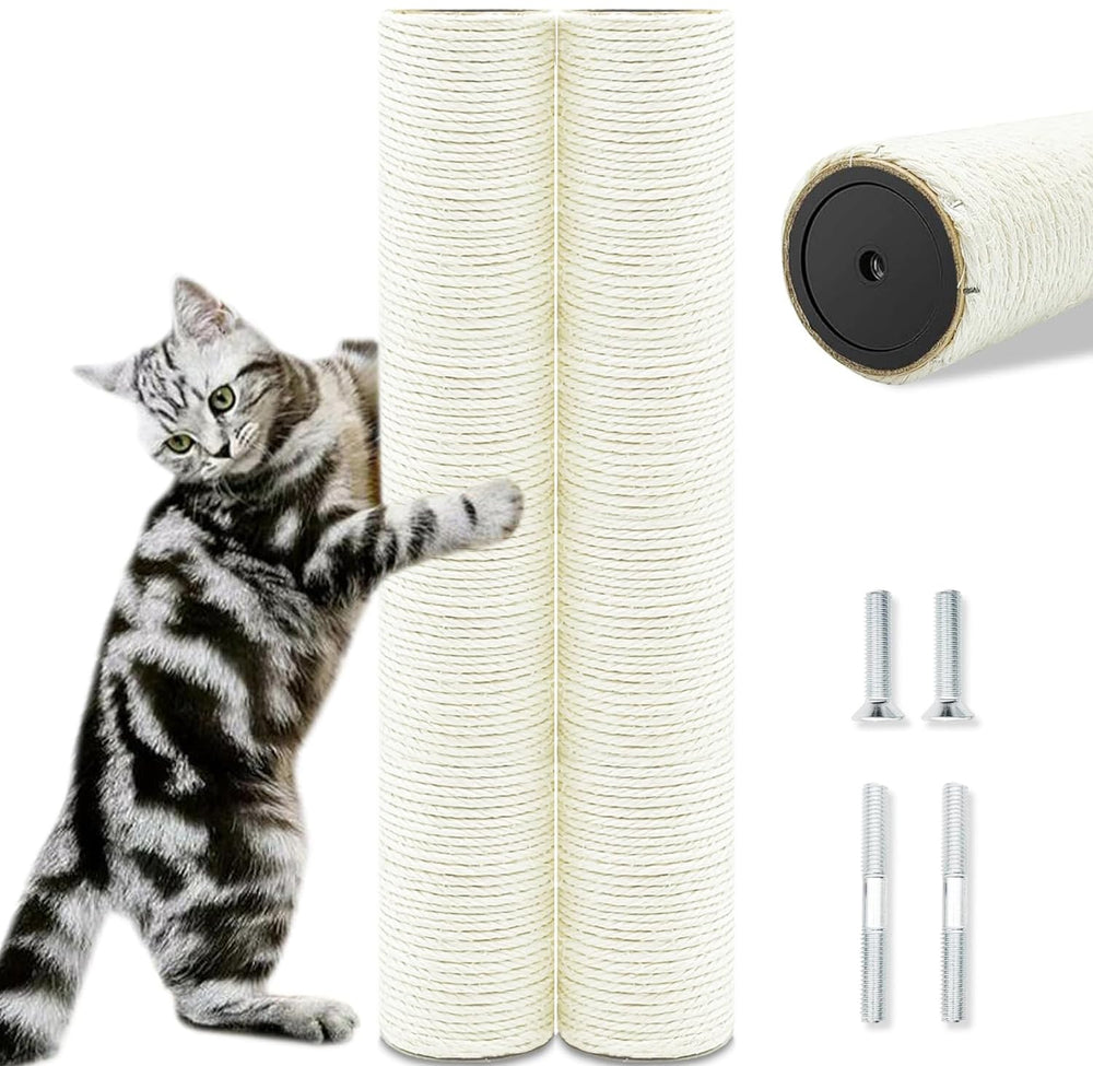 SIYIPURR cat-tree replacement post, 15-7inch, natural sisal for durable claws