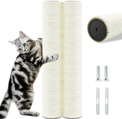SIYIPURR cat-tree replacement post, 15-7inch, natural sisal for durable claws