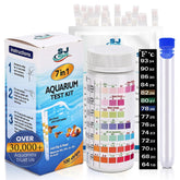 SJ WAVE 7 in 1 test kit box enables at-home aquarium water checks.