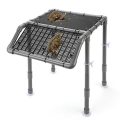 SKARUS adjustable standing turtle basking platform front view shows stability and space