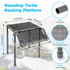 SKARUS basking platform top view reveals full-width ramp access