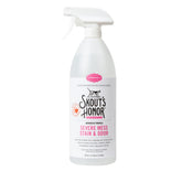Skout's Honor Cat Advanced Severe Mess Remover bottle showing powerful stain lifting for tough messes.